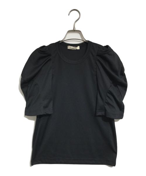 COMME des GARCONS（コムデギャルソン）COMME des GARCONS (コムデギャルソン) ギャザースリーブカットソー ブラック サイズ:Sの古着・服飾アイテム