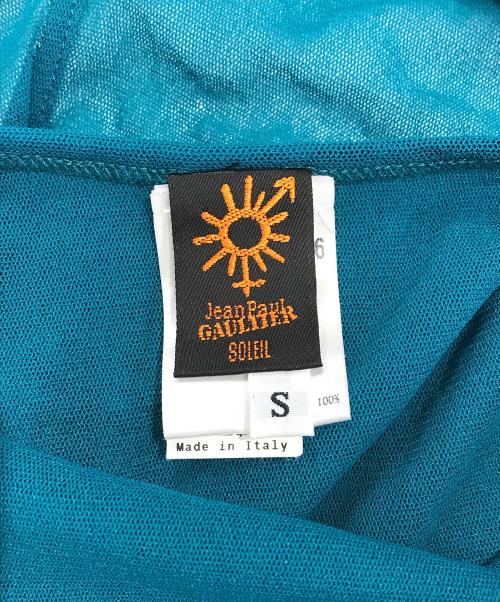 Jean Paul GAULTIER SOLEIL（ジャンポールゴルチェ ソレイユ）Jean Paul GAULTIER SOLEIL (ジャンポールゴルチェ ソレイユ) パワーネットワンピース ブルー サイズ:Sの古着・服飾アイテム