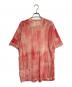 COMME des GARCONS (コムデギャルソン) ダメージリネンTシャツ レッド サイズ:S：20000円