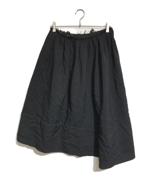 COMME des GARCONS COMME des GARCONS（コムデギャルソン コムデギャルソン）COMME des GARCONS COMME des GARCONS (コムデギャルソン コムデギャルソン) ポリ縮絨オーバースカート ブラック サイズ:Sの古着・服飾アイテム