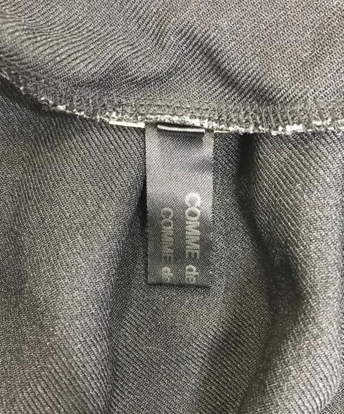 COMME des GARCONS COMME des GARCONS（コムデギャルソン コムデギャルソン）COMME des GARCONS COMME des GARCONS (コムデギャルソン コムデギャルソン) ポリ縮絨オーバースカート ブラック サイズ:Sの古着・服飾アイテム