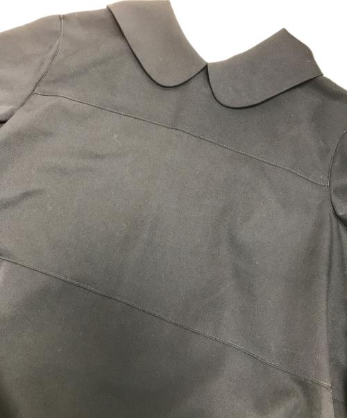 tricot COMME des GARCONS（トリココムデギャルソン）tricot COMME des GARCONS (トリココムデギャルソン) 丸襟ウールギャバワンピース ネイビー サイズ:Mの古着・服飾アイテム