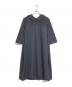 tricot COMME des GARCONS（トリココムデギャルソン）の古着「丸襟ウールギャバワンピース」｜ネイビー