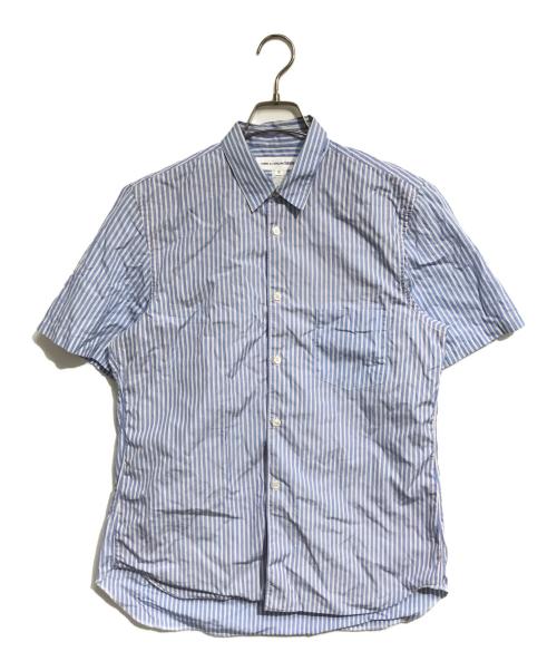 COMME des GARCONS SHIRT（コムデギャルソンシャツ）COMME des GARCONS SHIRT (コムデギャルソンシャツ) ストライプシャツ ブルー サイズ:Mの古着・服飾アイテム