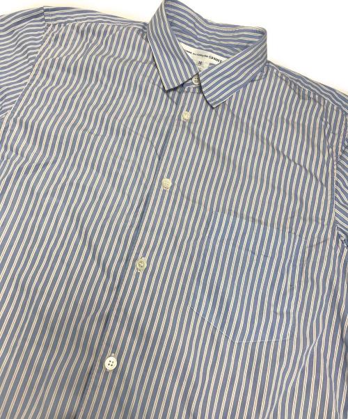 COMME des GARCONS SHIRT（コムデギャルソンシャツ）COMME des GARCONS SHIRT (コムデギャルソンシャツ) ストライプシャツ ブルー サイズ:Mの古着・服飾アイテム