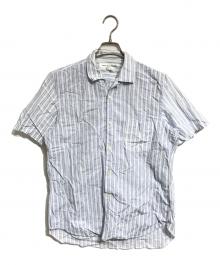 COMME des GARCONS SHIRT（コムデギャルソンシャツ）の古着「オープンカラーストライプシャツ」｜ブルー