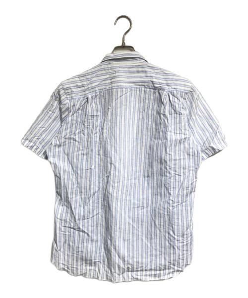 COMME des GARCONS SHIRT（コムデギャルソンシャツ）COMME des GARCONS SHIRT (コムデギャルソンシャツ) オープンカラーストライプシャツ ブルー サイズ:Mの古着・服飾アイテム