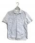 COMME des GARCONS SHIRT（コムデギャルソンシャツ）の古着「オープンカラーストライプシャツ」｜ブルー