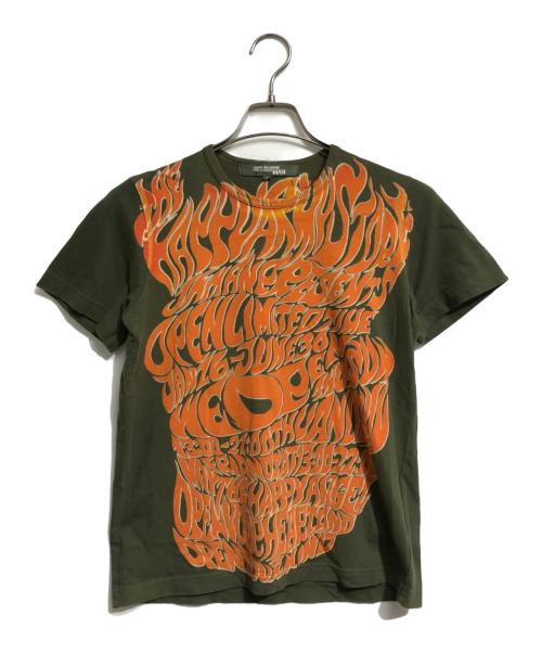 COMME des GARCONS JUNYA WATANABE MAN（コム デ ギャルソン ジュンヤ ワタナベ マン）COMME des GARCONS JUNYA WATANABE MAN (コム デ ギャルソン ジュンヤ ワタナベ マン) 00's プリントTシャツ オリーブ サイズ:Sの古着・服飾アイテム