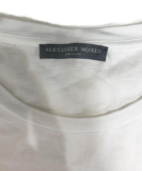 ALEXANDER McQUEEN（アレキサンダーマックイーン）ALEXANDER McQUEEN (アレキサンダーマックイーン) スカルプリントTシャツ ホワイト サイズ:38の古着・服飾アイテム