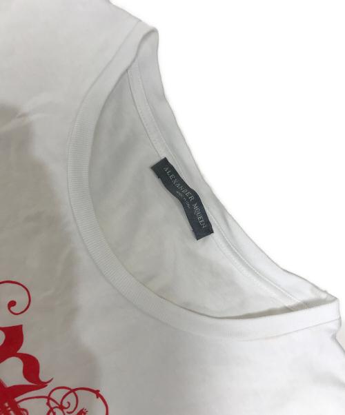 ALEXANDER McQUEEN（アレキサンダーマックイーン）ALEXANDER McQUEEN (アレキサンダーマックイーン) スカルプリントTシャツ ホワイト サイズ:38の古着・服飾アイテム