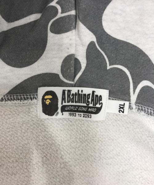 A BATHING APE（アベイシングエイプ）A BATHING APE (アベイシングエイプ) ラインストーンジップパーカー グレー サイズ:2XLの古着・服飾アイテム