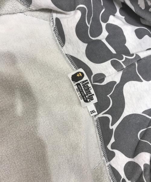 A BATHING APE（アベイシングエイプ）A BATHING APE (アベイシングエイプ) ラインストーンジップパーカー グレー サイズ:2XLの古着・服飾アイテム