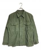 VINTAGE MILITARYヴィンテージ ミリタリー）の古着「USMC P-58 ユーティリティーシャツ」｜カーキ