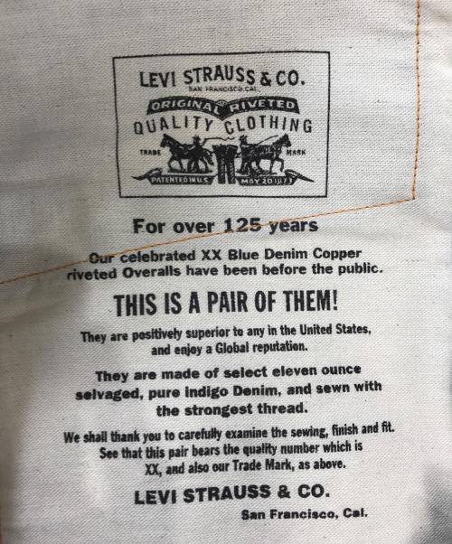 LEVI'S（リーバイス）LEVI'S (リーバイス) 復刻デニムパンツ インディゴ サイズ:W32 L36の古着・服飾アイテム