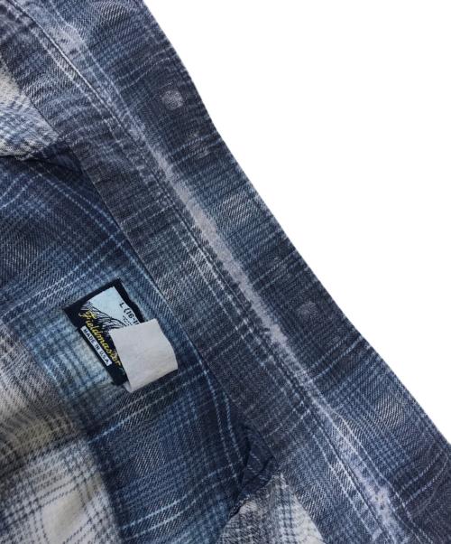 Sears（シアーズ）Sears (シアーズ) プリントネルシャツ ネイビー サイズ:Lの古着・服飾アイテム