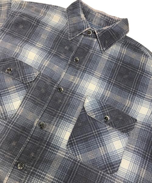 Sears（シアーズ）Sears (シアーズ) プリントネルシャツ ネイビー サイズ:Lの古着・服飾アイテム