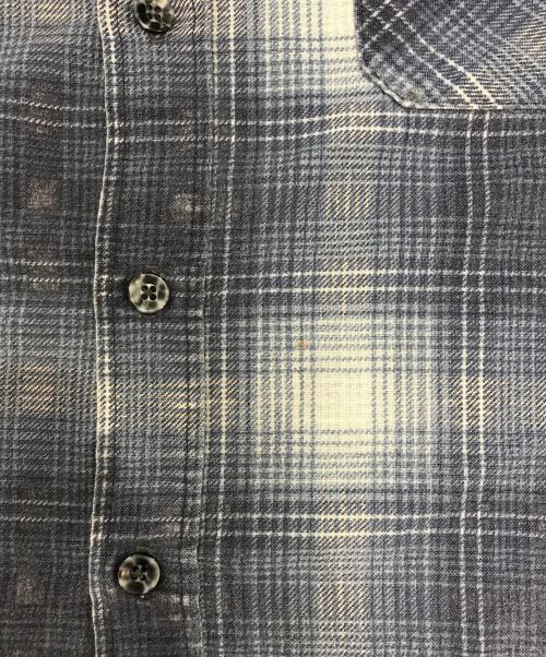 Sears（シアーズ）Sears (シアーズ) プリントネルシャツ ネイビー サイズ:Lの古着・服飾アイテム