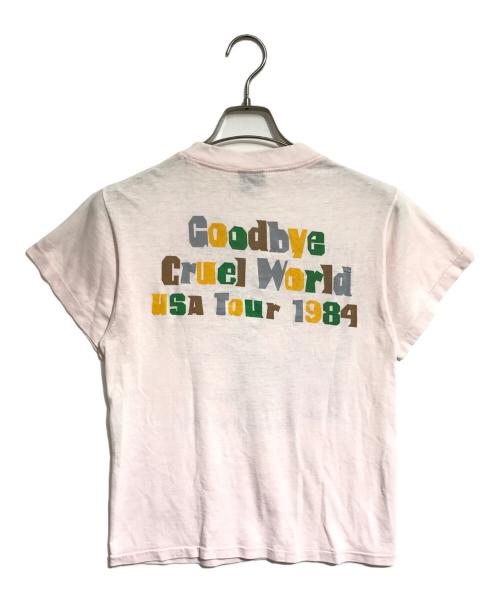 アーティストTシャツ（アーティストTシャツ）アーティストTシャツ (アーティストTシャツ) 80s ELVIS COSTELLO(エルヴィス・コステロ) アーティストTシャツ ピンク サイズ:Mの古着・服飾アイテム