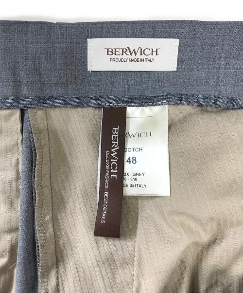 BERWICH（ベルウィッチ）BERWICH (ベルウィッチ) SCOTCHテックウール2インプリーツクロップドパンツ グレー サイズ:48の古着・服飾アイテム