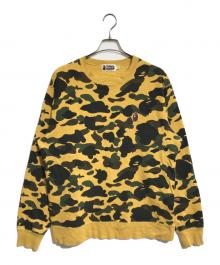 A BATHING APE（アベイシングエイプ）の古着「カモフラスウェット」｜グリーン