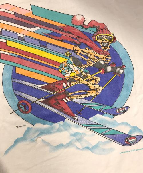 バンドTシャツ（バンドTシャツ）バンドTシャツ (バンドTシャツ) 80s GRATEFUL DEAD(グレートフルデッド) バンドTシャツ ホワイト サイズ:XLの古着・服飾アイテム