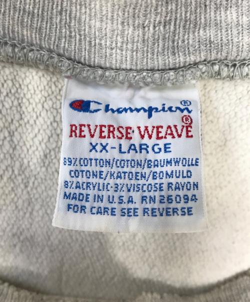 Champion REVERSE WEAVE（チャンピオン リバース ウィーブ）Champion REVERSE WEAVE (チャンピオン リバース ウィーブ) リバースウィーブスウェット グレー サイズ:XX‐LARGEの古着・服飾アイテム