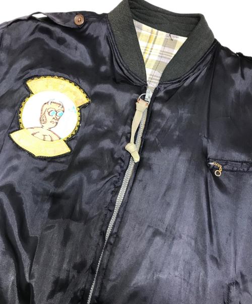 VINTAGE（ヴィンテージ）VINTAGE (ヴィンテージ) ヴィンテージコリアスーベニアジャケット ブラック サイズ:表記なしの古着・服飾アイテム