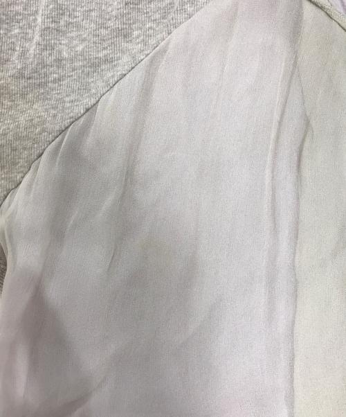 BRUNELLO CUCINELLI（ブルネロクチネリ）BRUNELLO CUCINELLI (ブルネロクチネリ) 異素材切替半袖ニット ベージュ サイズ:表記なしの古着・服飾アイテム