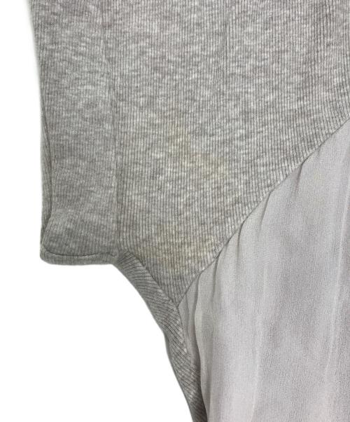BRUNELLO CUCINELLI（ブルネロクチネリ）BRUNELLO CUCINELLI (ブルネロクチネリ) 異素材切替半袖ニット ベージュ サイズ:表記なしの古着・服飾アイテム
