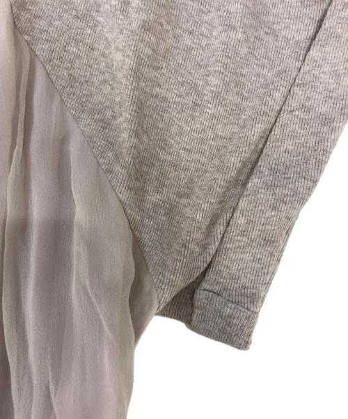 BRUNELLO CUCINELLI（ブルネロクチネリ）BRUNELLO CUCINELLI (ブルネロクチネリ) 異素材切替半袖ニット ベージュ サイズ:表記なしの古着・服飾アイテム