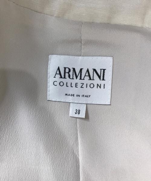 ARMANI COLLEZIONI（アルマーニ コレツィオーニ）ARMANI COLLEZIONI (アルマーニ コレツィオーニ) 00’s フリルジャケット アイボリー サイズ:38の古着・服飾アイテム