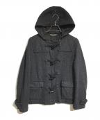 COMME des GARCONS HOMME PLUSコムデギャルソンオムプリュス）の古着「縮絨ショートダッフルコート」｜ブラック