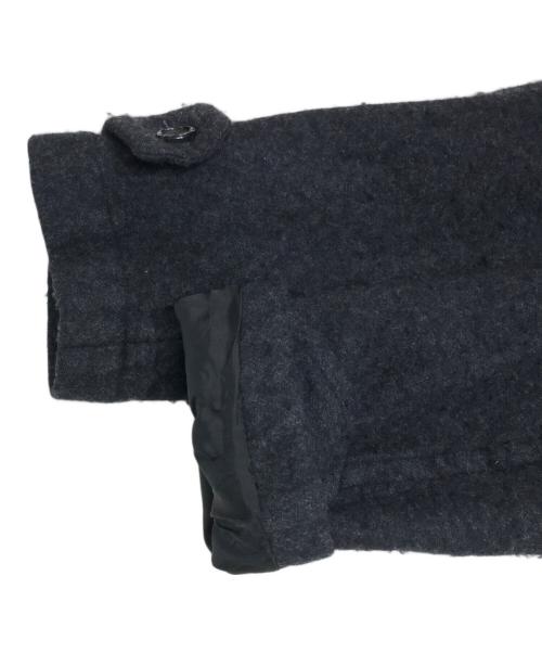 COMME des GARCONS HOMME PLUS（コムデギャルソンオムプリュス）COMME des GARCONS HOMME PLUS (コムデギャルソンオムプリュス) 縮絨ショートダッフルコート ブラック サイズ:Sの古着・服飾アイテム