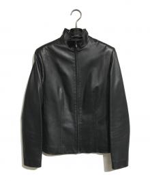 Calvin Klein（カルバンクライン）の古着「シープレザージャケット」｜ブラック