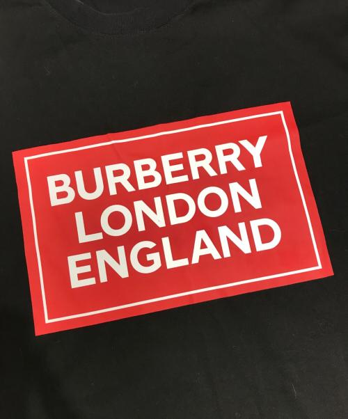 BURBERRY LONDON（バーバリーロンドン）BURBERRY LONDON (バーバリーロンドン) プリントTシャツ ブラック サイズ:Mの古着・服飾アイテム