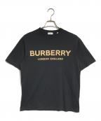 BURBERRYバーバリー）の古着「ロゴプリントTシャツ」｜ブラック