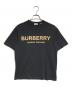 BURBERRY（バーバリー）の古着「ロゴプリントTシャツ」｜ブラック