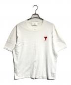 AMI Alexandre Mattiussiアミアレクサンドルマテュッシ）の古着「ロゴ刺繍Tシャツ」｜ホワイト