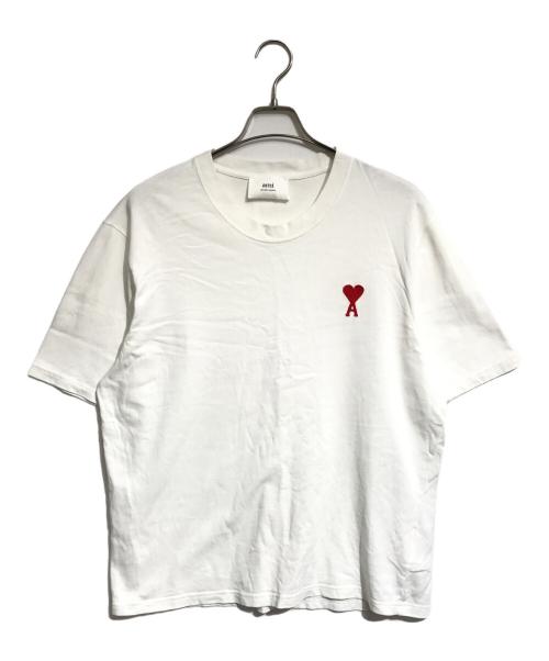 AMI Alexandre Mattiussi（アミアレクサンドルマテュッシ）AMI Alexandre Mattiussi (アミアレクサンドルマテュッシ) ロゴ刺繍Tシャツ ホワイト サイズ:Mの古着・服飾アイテム