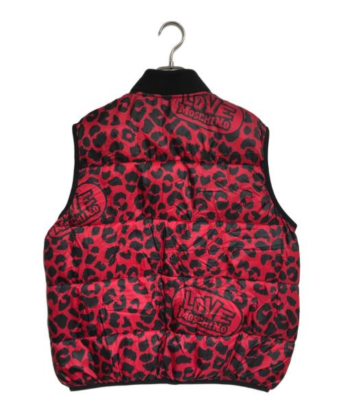 LOVE MOSCHINO（ラブモスキーノ）LOVE MOSCHINO (ラブモスキーノ) 総柄ベスト レッド サイズ:38の古着・服飾アイテム
