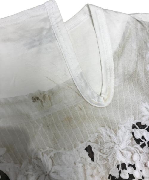 COMME des GARCONS COMME des GARCONS（コムデギャルソン コムデギャルソン）COMME des GARCONS COMME des GARCONS (コムデギャルソン コムデギャルソン) 転写プリントカットソー ホワイト サイズ:Sの古着・服飾アイテム
