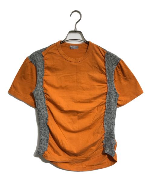 COMME des GARCONS HOMME（コムデギャルソン オム）COMME des GARCONS HOMME (コムデギャルソン オム) 縮絨切替Tシャツ オレンジ サイズ:表記なしの古着・服飾アイテム