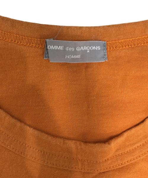 COMME des GARCONS HOMME（コムデギャルソン オム）COMME des GARCONS HOMME (コムデギャルソン オム) 縮絨切替Tシャツ オレンジ サイズ:表記なしの古着・服飾アイテム