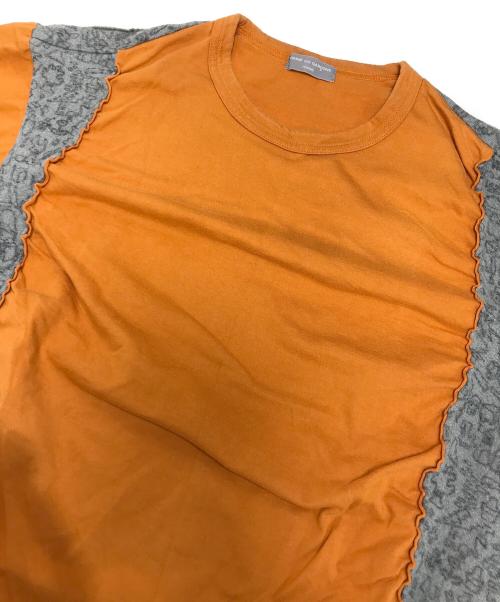 COMME des GARCONS HOMME（コムデギャルソン オム）COMME des GARCONS HOMME (コムデギャルソン オム) 縮絨切替Tシャツ オレンジ サイズ:表記なしの古着・服飾アイテム