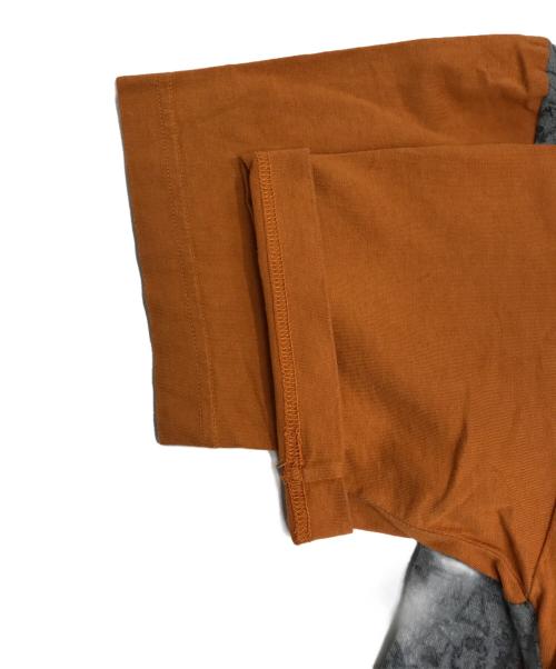 COMME des GARCONS HOMME（コムデギャルソン オム）COMME des GARCONS HOMME (コムデギャルソン オム) 縮絨切替Tシャツ オレンジ サイズ:表記なしの古着・服飾アイテム