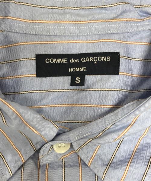 COMME des GARCONS HOMME（コムデギャルソン オム）COMME des GARCONS HOMME (コムデギャルソン オム) ストライプシャツ ブルー サイズ:Sの古着・服飾アイテム