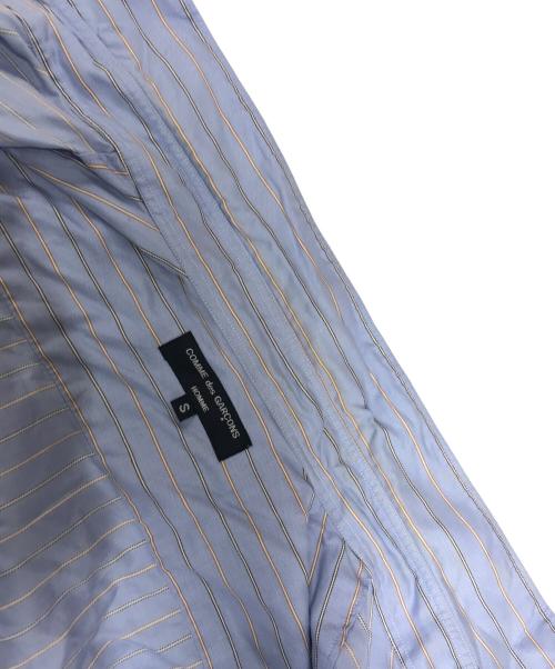 COMME des GARCONS HOMME（コムデギャルソン オム）COMME des GARCONS HOMME (コムデギャルソン オム) ストライプシャツ ブルー サイズ:Sの古着・服飾アイテム