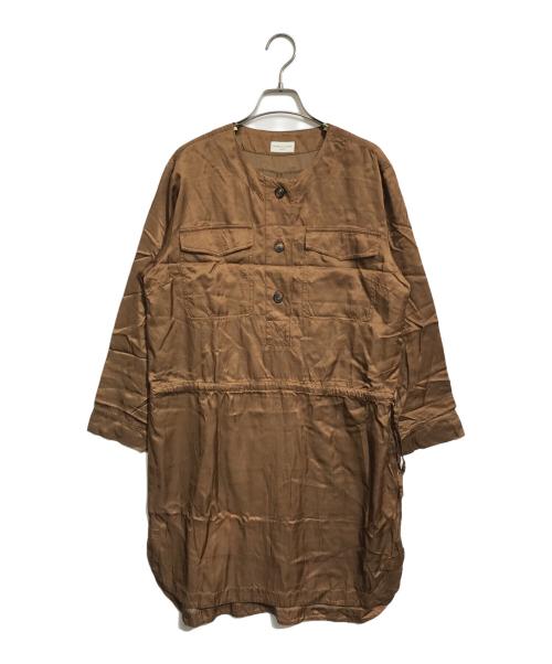 DRIES VAN NOTEN（ドリスヴァンノッテン）DRIES VAN NOTEN (ドリスヴァンノッテン) ワンピース ブラウン サイズ:38の古着・服飾アイテム