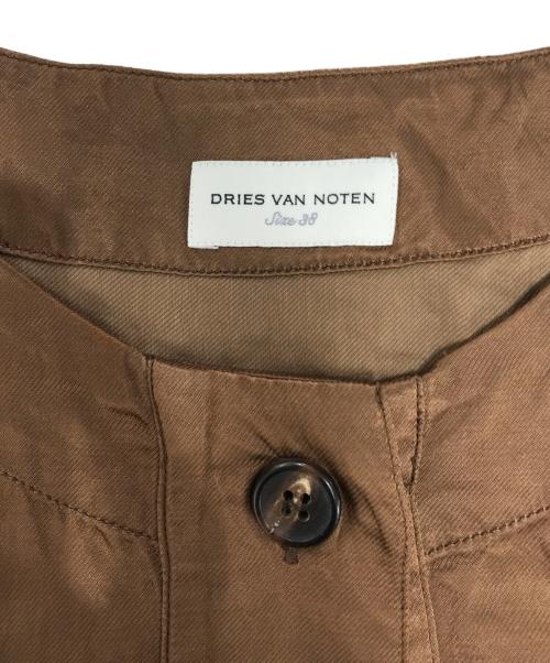 DRIES VAN NOTEN（ドリスヴァンノッテン）DRIES VAN NOTEN (ドリスヴァンノッテン) ワンピース ブラウン サイズ:38の古着・服飾アイテム